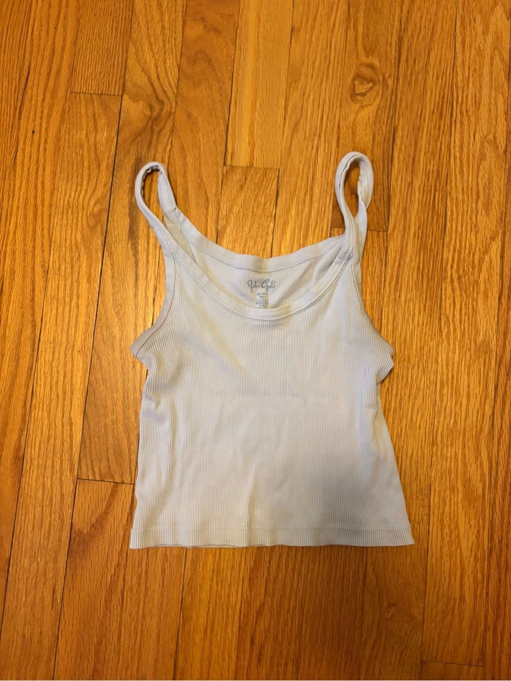 Brandy Melville Pale Blue Ribbed Camisole Tank